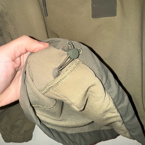 Athleta Green Quarter-Zip Hoodie - Picture 4 of 7